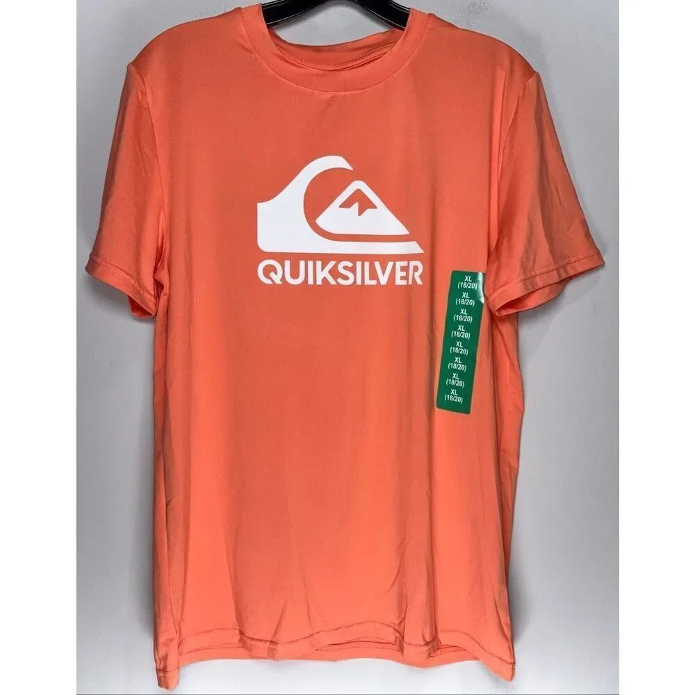Quiksilver orange tee shirt size 18/20